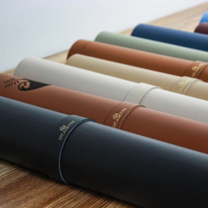 rolls of leather mats