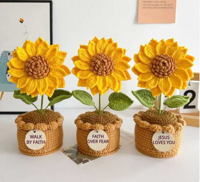 Crochet Sunflowers