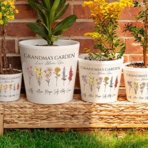 Flower Planters Personalized with Names