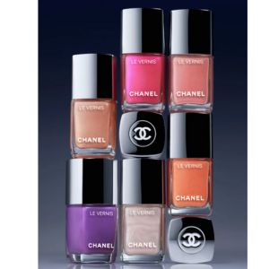 Chanel Nail Paint Bottles Stacked