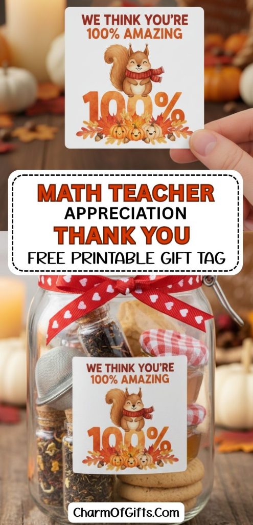 We Think You’re 100% AMAZING Free Printable Gift Tag