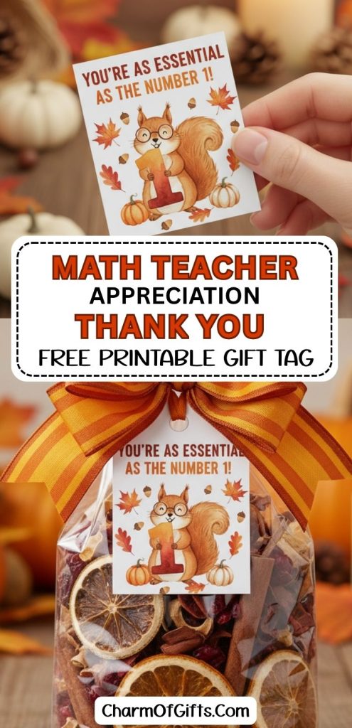 You’re As Essential As The Number 1 Printable Gift Tag
