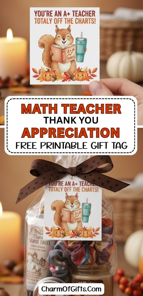 You’re an A+ Teacher Totally Off the CHARTS Gift Tag