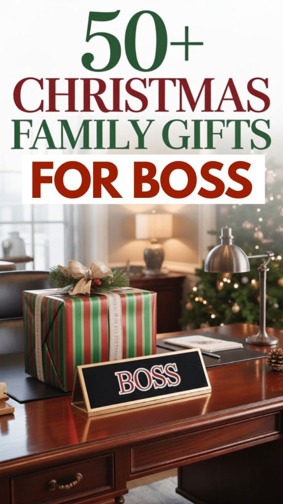 Looking for thoughtful family Christmas gifts for your boss and their family? Here are some unique and fun ideas that your whole team can give! These budget-friendly group gift ideas work for any male or female boss and make perfect holiday gifts for 2025.