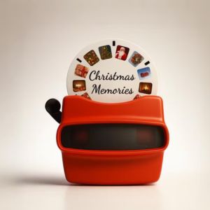 retro viewfinder with photo reel