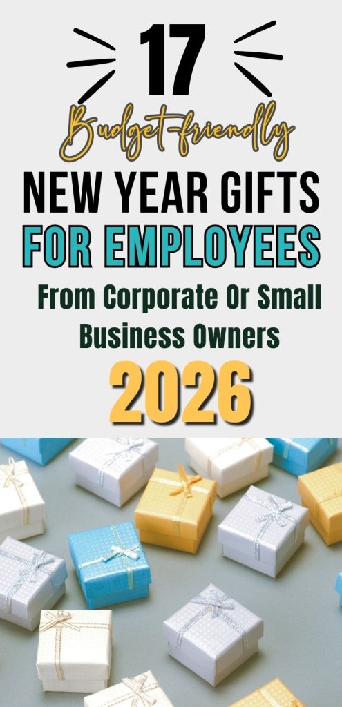 These Budget-Friendly New Year Employee & Staff Gifts are perfect for both corporate teams and small businesses. These affordable appreciation ideas help you celebrate the new year while boosting morale and showing gratitude to your hardworking employees. From practical desk items to motivational treats and simple wellness gifts, these low-cost options are great for office teams, remote staff. Creative New Year corporate gift ideas, and small business staff gifts that make a big impact without stretching your budget. Ideal for HR teams, managers, and business owners looking to start the year with positivity.