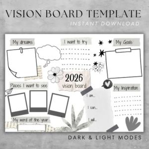 image of a digital vision board