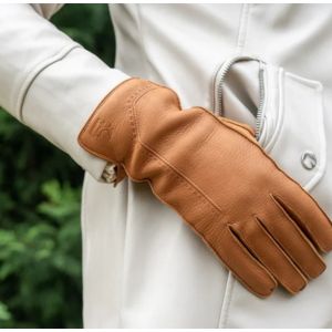 wooden keychain holder on a woman's wrist