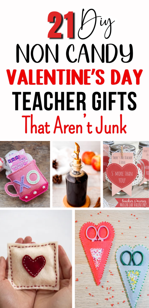 These 21 useful DIY Valentine’s Day gifts for teachers can be made with kids and they are completely candy-free. Each homemade gift idea is budget friendly, practical, and thoughtful, making them perfect for classroom teachers, kindergarten teachers, sports teachers, and teaching assistants.