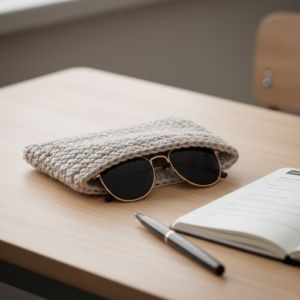 useful diy crochet sunglasses holder pouch gift for teacher