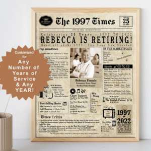 A newspaper with old date and facts