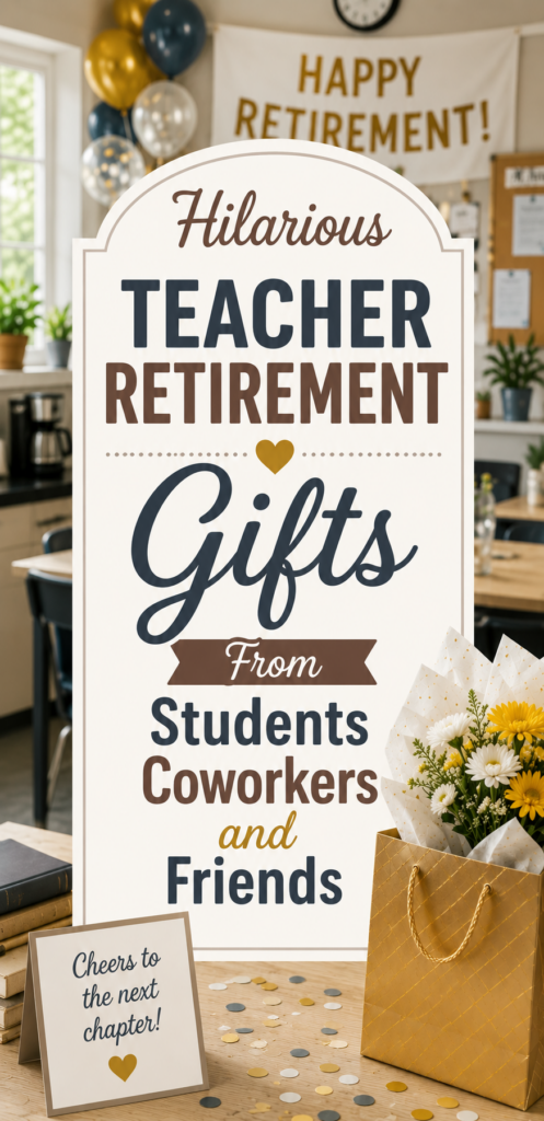 Looking for hilarious retirement gifts for teachers from students, coworkers and friends that go beyond the standard thank you mug? These 21 gag gifts are the perfect funny farewell gifts for him and her from the whole staff.