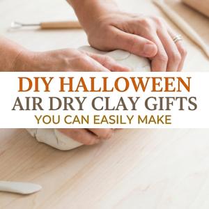 Easy DIY Air Dry Clay Halloween Gifts for Freinds and Family