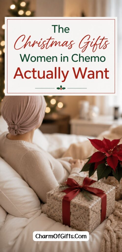 The Christmas gifts women in chemo actually want are the small, practical ones that show up for them across every treatment session, not just once on Christmas morning. This unique advent calendar idea turns holiday gifts into a care package for her that she opens one box at a time, filled with useful little extras, comforting keepsakes, and small treats she will genuinely appreciate. A Christmas gift idea that keeps giving all the way through her treatment schedule.