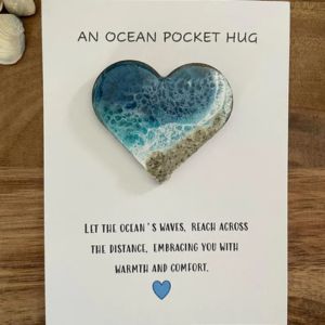 a blue heart stone