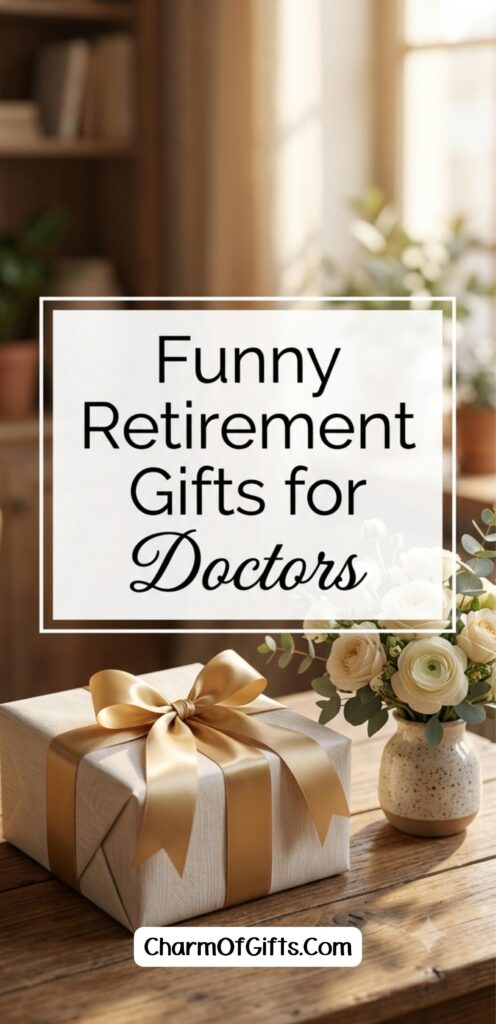 Looking for funny retirement gifts for doctors that will actually get a laugh These picks are perfect for a retirement party, a group gift from the whole department, or a gift basket full of things the retiring physician