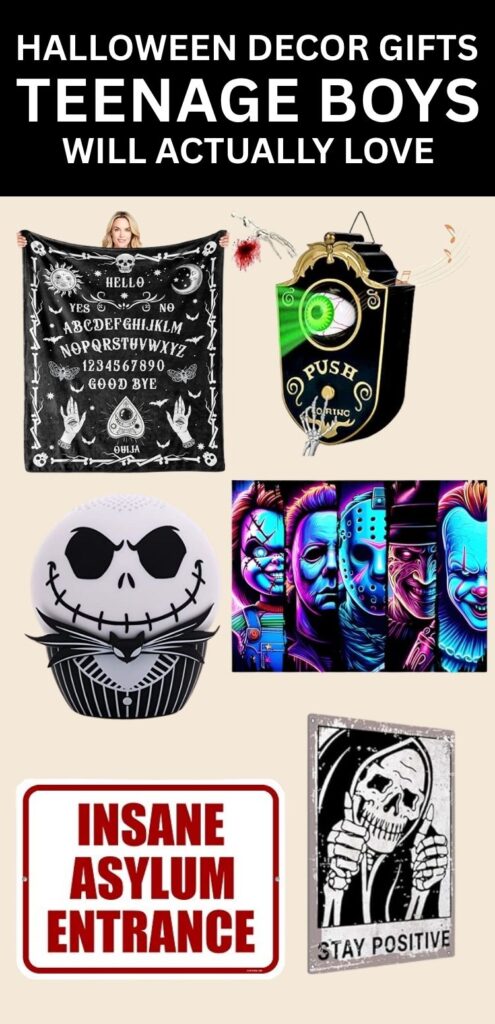 Candy is fun, but these Halloween gifts for teen boys are even better! useful Halloween gift ideas for teenage boys that go beyond sweets, making them perfect for Halloween parties, trick-or-treat surprises, Halloween treat bags, or thoughtful gifts for your nephew, grandson, son, or godson. No useless electronics or junk—just fun, practical gifts teen boys will actually love. Save these Halloween gift ideas for later! #HalloweenTeenBoyGift #TeenBoyGift #TeenHalloween #HalloweenGiftGuide