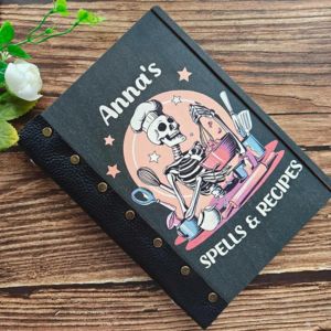 halloween themed personalized recipe book