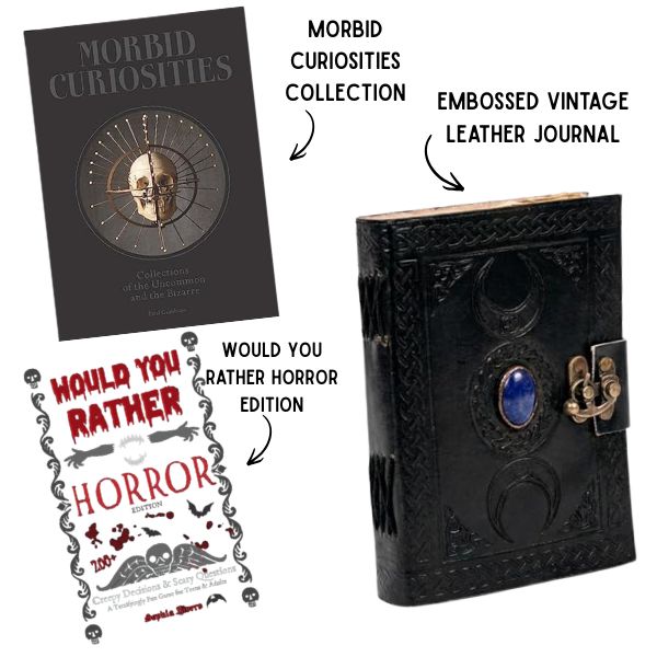 Books & Games Gifts for Goth Guy Ideas Collage