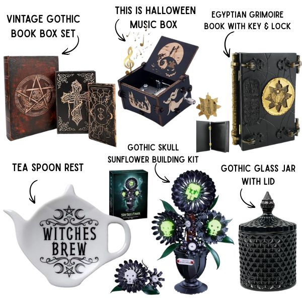 Goth Gifts for her Home Decor Essentials