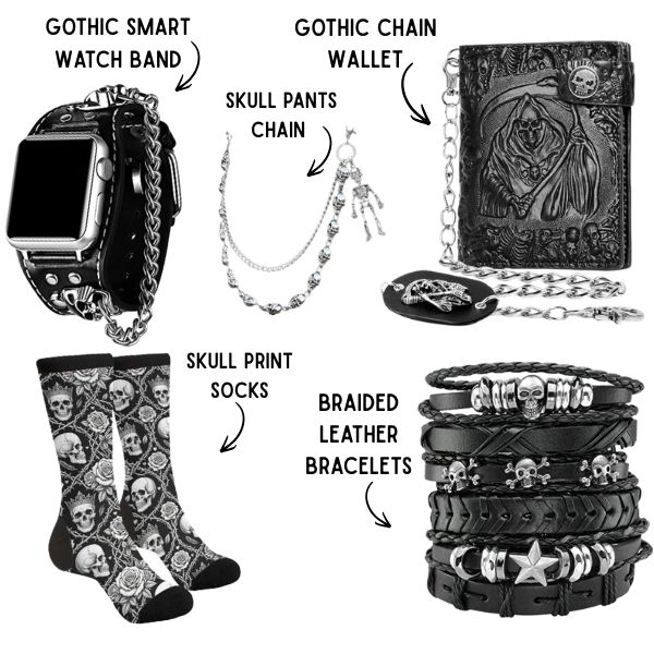 Wearables Gothic Gifts for Him Ideas Collage