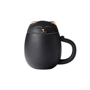 black cat mug