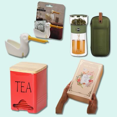 product collage of accessories tea lovers will love