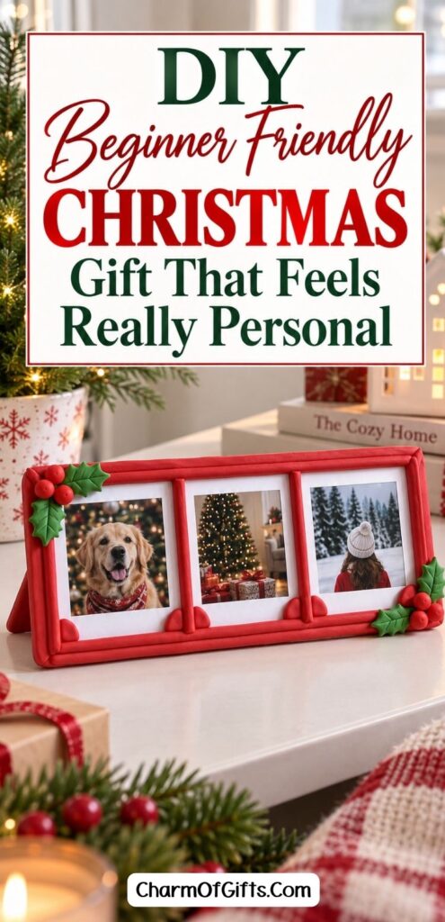 Looking for a beginner friendly DIY Christmas gift that feels truly personal? This easy air dry clay Christmas gift can be customized with favorite family photos and meaningful memories for grandparents, friends, or anyone you love. A simple handmade Christmas gift they'll be proud to display and cherish long after the holidays. #DIYChristmasGifts #HandmadeChristmasGifts #AirDryClay #ChristmasDIY #HomemadeGifts #ChristmasGiftIdeas