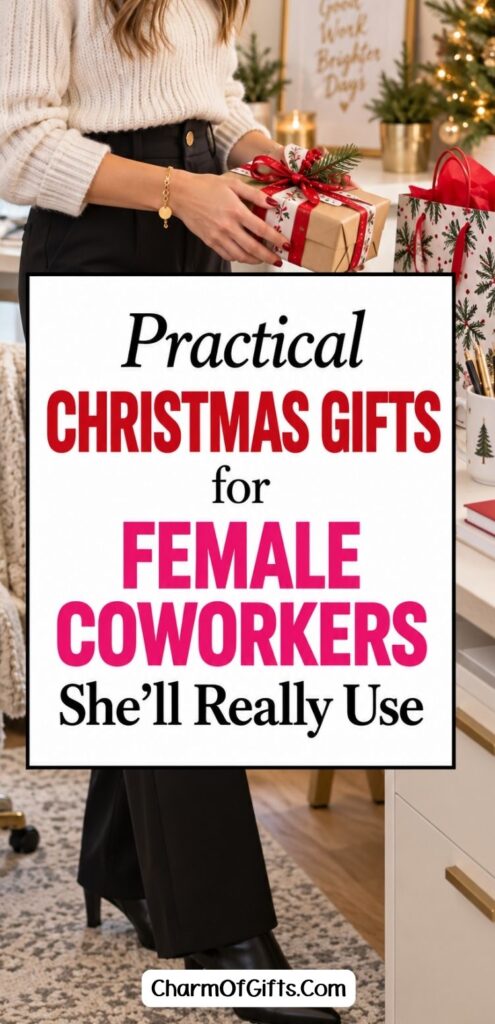 Looking for practical Christmas gifts for female coworkers they’ll genuinely use? These useful Christmas gift ideas for women at work include small office gifts, cozy finds, personalized ideas, and thoughtful presents that don’t feel generic. Perfect for your workplace bestie, office Secret Santa, or a female coworker you want to surprise with something useful this Christmas. #CoworkerGifts #ChristmasGiftsForCoworkers #FemaleCoworkerGifts #OfficeGiftIdeas #ChristmasGiftIdeas #GiftsForHer #WorkplaceGifts #PracticalGifts #UsefulGifts #HolidayGifts