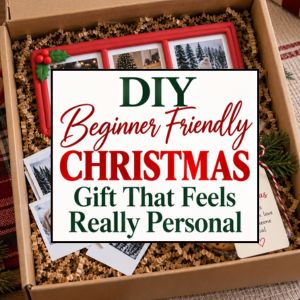 diy christmas gift photoframe air dry clay