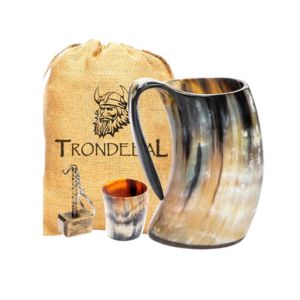 horn beer mug