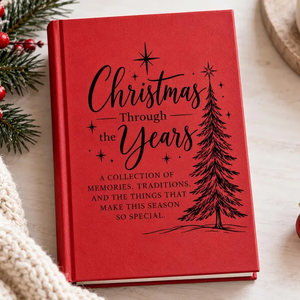 Red Christmas Through the Years memory journal