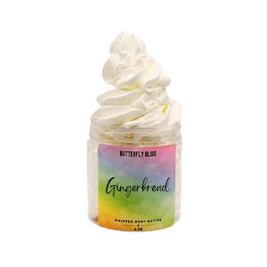 Gingerbread-scented whipped body butter with shea and mango butter for a festive teen beauty gift.
