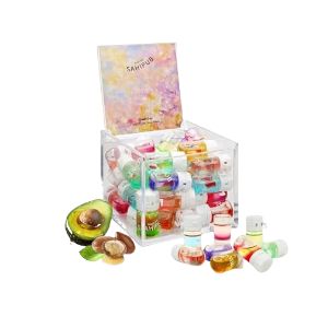 Colorful mini hair perfume oil capsules with argan and avocado oil for a teen beauty stocking stuffer.