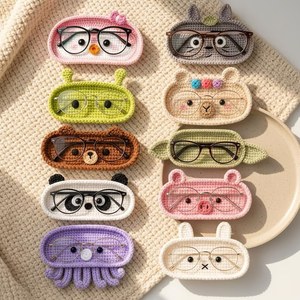 Handmade crochet eyeglass holders