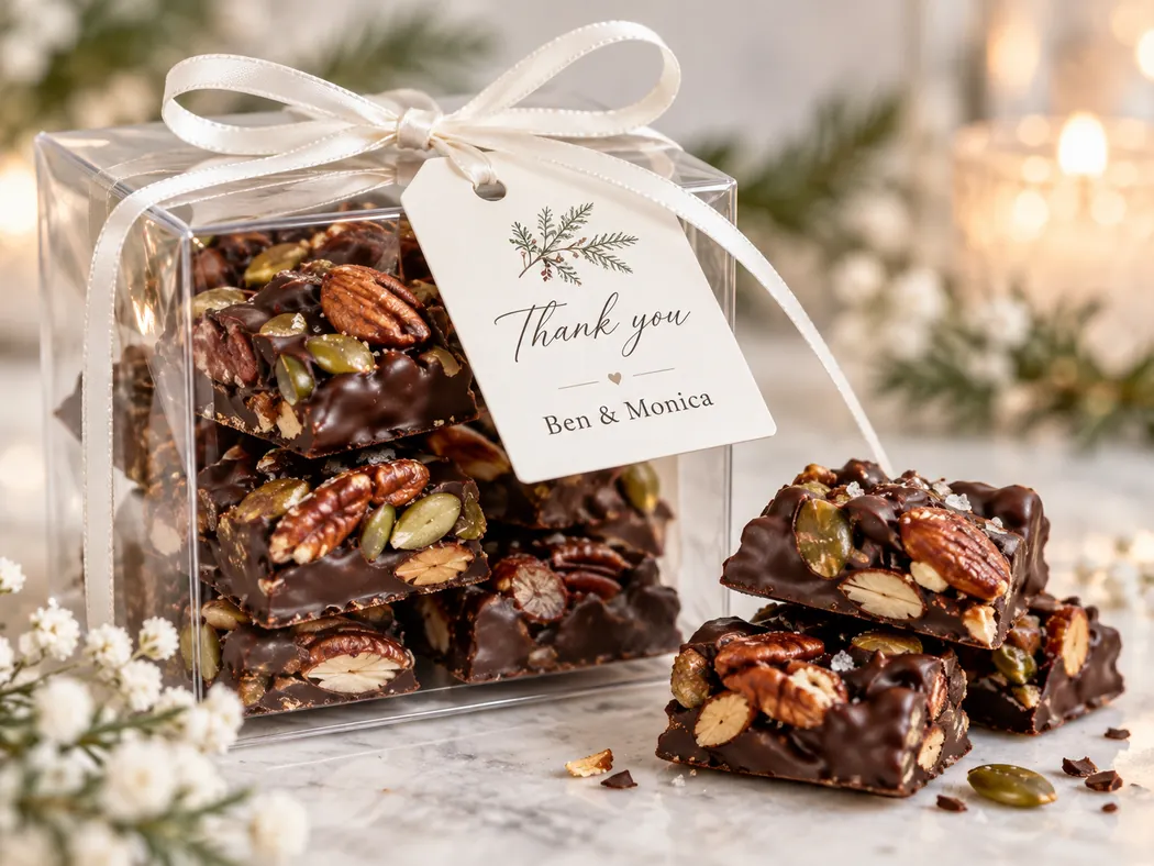 Dark Chocolate Nut Squares
