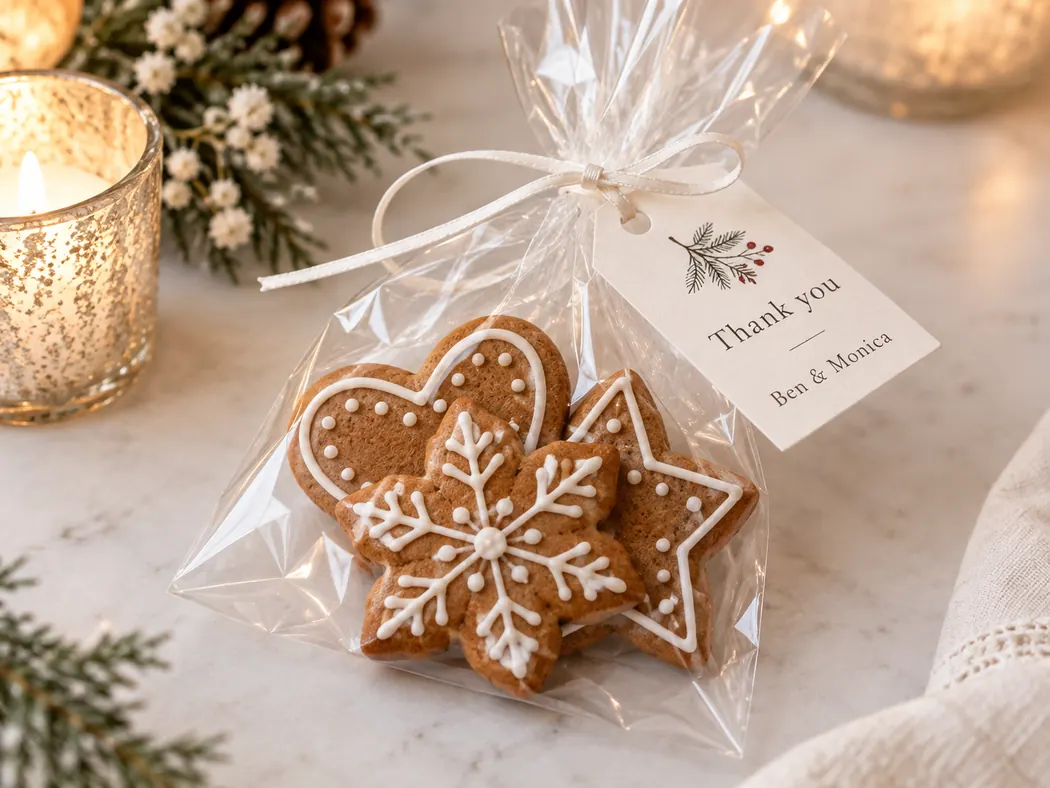 Homemade Gingerbread Cookie Favors