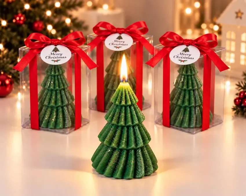 Mini Christmas Tree Candles