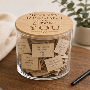 Personalized reasons we love you memory jar