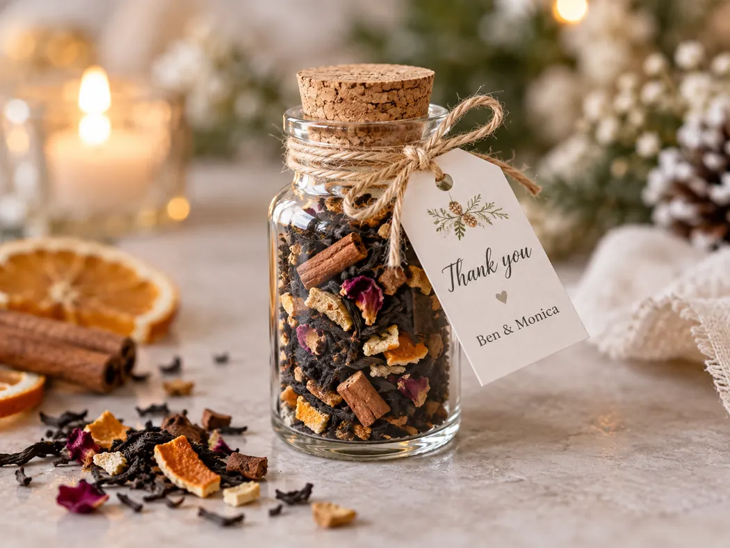 DIY Winter Tea Favors